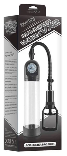 Вакуумная помпа Lovetoy Maximizer с монометром + эрекцмонное кольцо